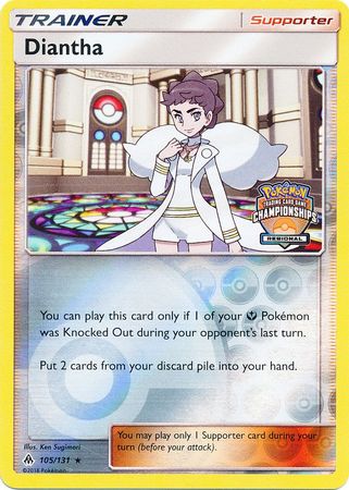 Diantha (105/131) (Regional Championship Promo) [Sun & Moon: Forbidden Light] - The Mythic Store | 24h Order Processing