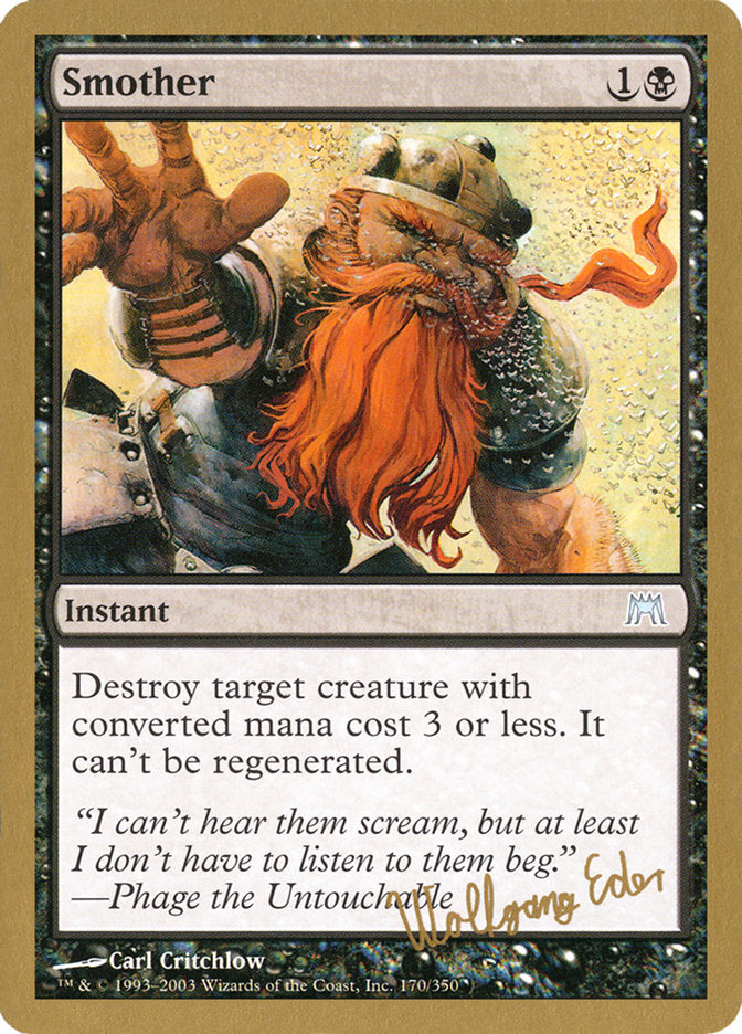 Smother (Wolfgang Eder) [World Championship Decks 2003] - The Mythic Store | 24h Order Processing