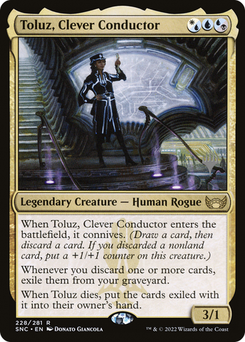 Toluz, Clever Conductor (Promo Pack) [Streets of New Capenna Promos] - The Mythic Store | 24h Order Processing