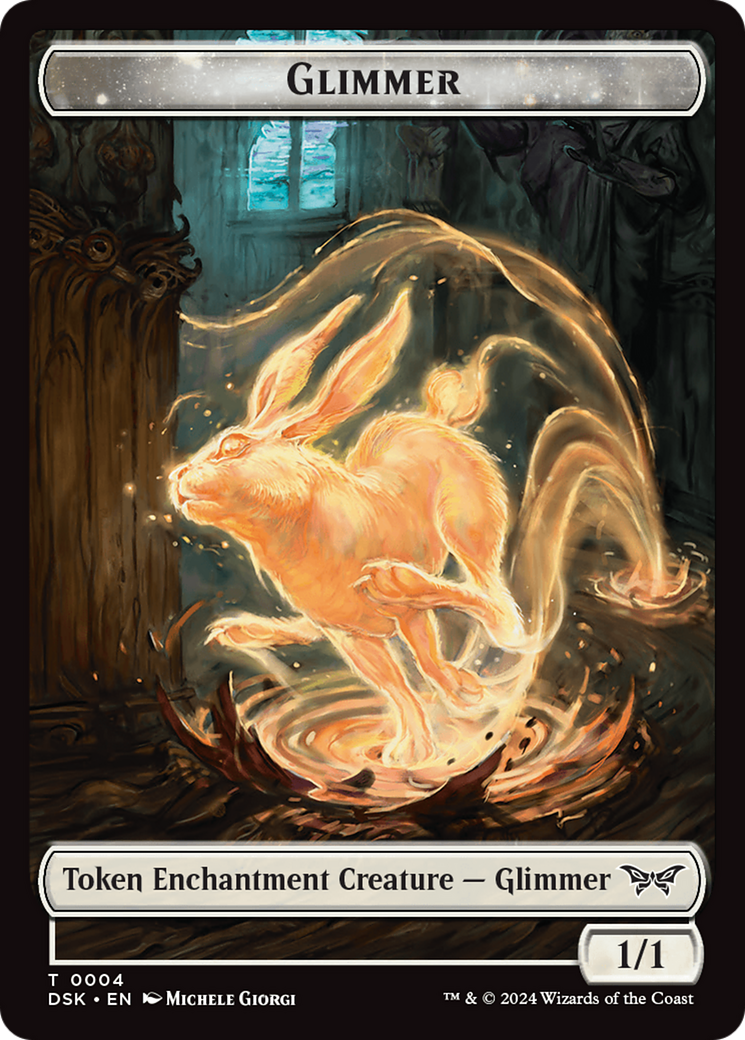 Glimmer // Gremlin Double-Sided Token [Duskmourn: House of Horror Tokens] - The Mythic Store | 24h Order Processing