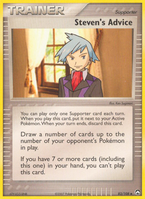 Steven's Advice (83/108) [EX: Power Keepers] - The Mythic Store | 24h Order Processing