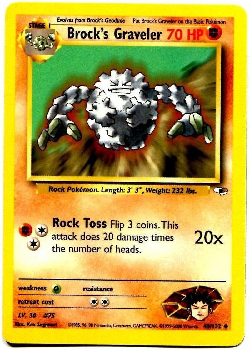 Brock's Graveler (40/132) [Gym Heroes Unlimited] - The Mythic Store | 24h Order Processing