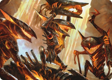 Gleeful Demolition Art Card [Phyrexia: All Will Be One Art Series] - The Mythic Store | 24h Order Processing