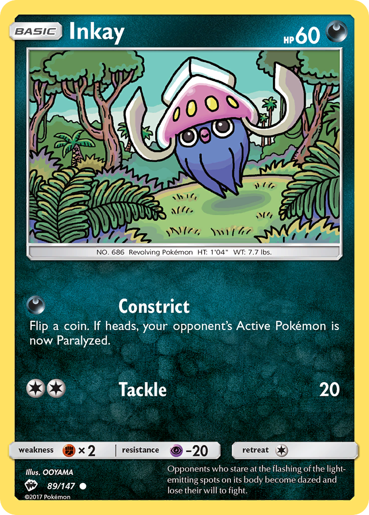 Inkay (89/147) [Sun & Moon: Burning Shadows] - The Mythic Store | 24h Order Processing