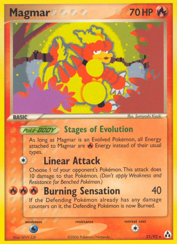 Magmar (21/92) [EX: Legend Maker] - The Mythic Store | 24h Order Processing