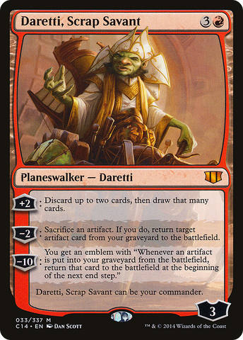 Daretti, Scrap Savant [Commander 2014] - The Mythic Store | 24h Order Processing