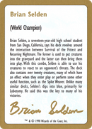 Brian Selden Bio [World Championship Decks 1998] - The Mythic Store | 24h Order Processing
