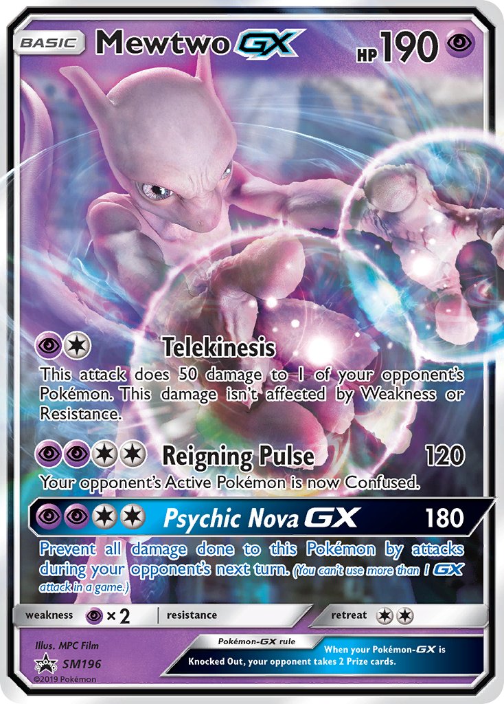Mewtwo GX (SM196) [Sun & Moon: Black Star Promos] - The Mythic Store | 24h Order Processing