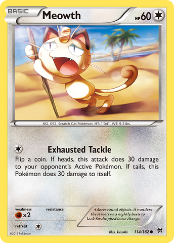 Meowth (114/162) [XY: BREAKthrough] - The Mythic Store | 24h Order Processing