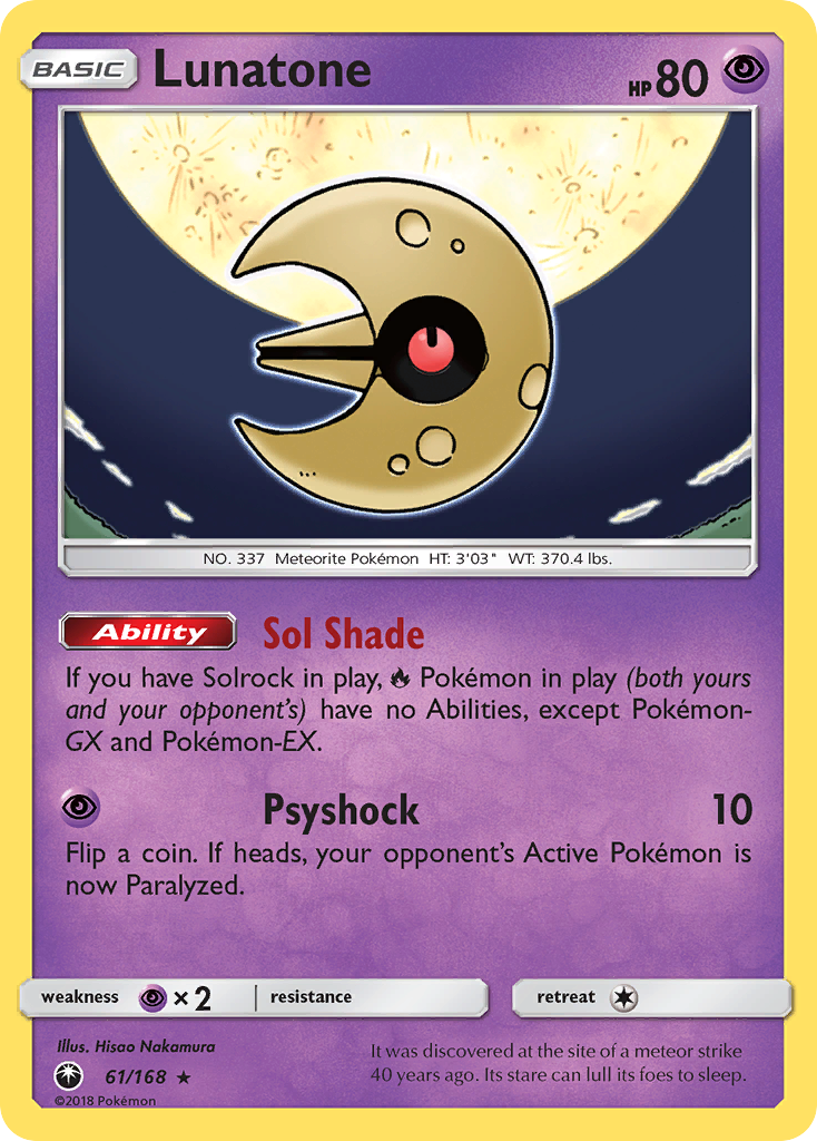 Lunatone (61/168) [Sun & Moon: Celestial Storm] - The Mythic Store | 24h Order Processing