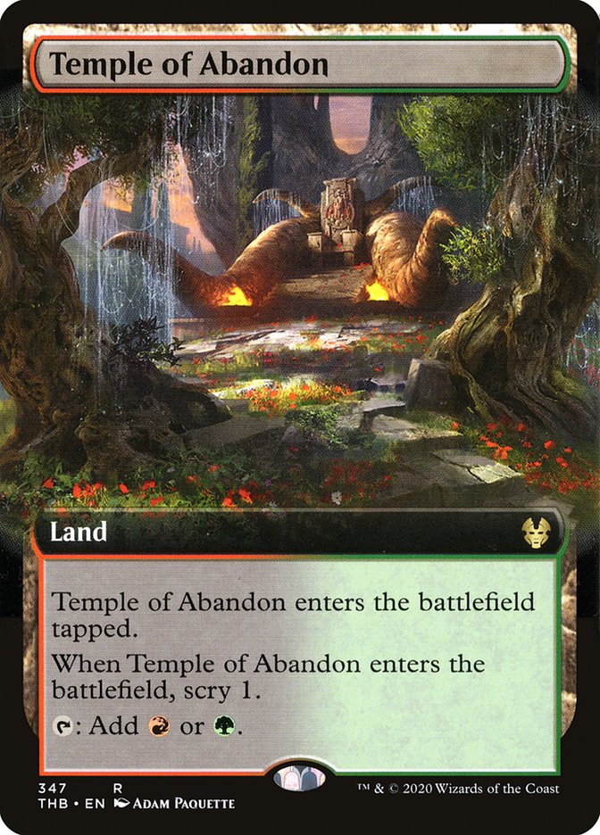 Temple of Abandon (Extended Art) [Theros Beyond Death] - The Mythic Store | 24h Order Processing