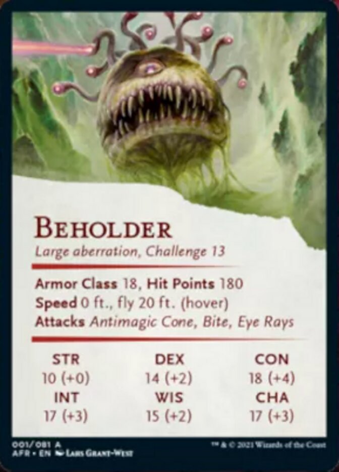 Beholder Art Card [Dungeons & Dragons: Adventures in the Forgotten Realms Art Series] - The Mythic Store | 24h Order Processing