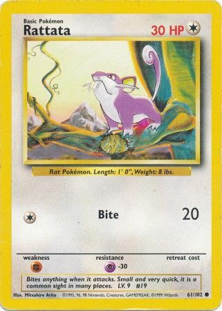 Rattata (61/102) [Base Set Unlimited] - The Mythic Store | 24h Order Processing