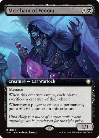 Merchant of Venom (Extended Art) [Secrets of Strixhaven Commander] - The Mythic Store | 24h Order Processing