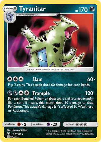 Tyranitar (87/168) [Sun & Moon: Celestial Storm] - The Mythic Store | 24h Order Processing