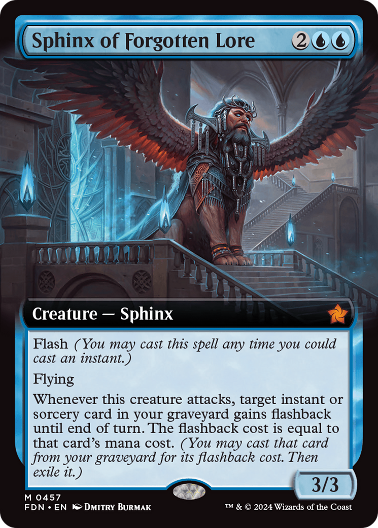 Sphinx of Forgotten Lore (Extended Art) [Foundations] - The Mythic Store | 24h Order Processing