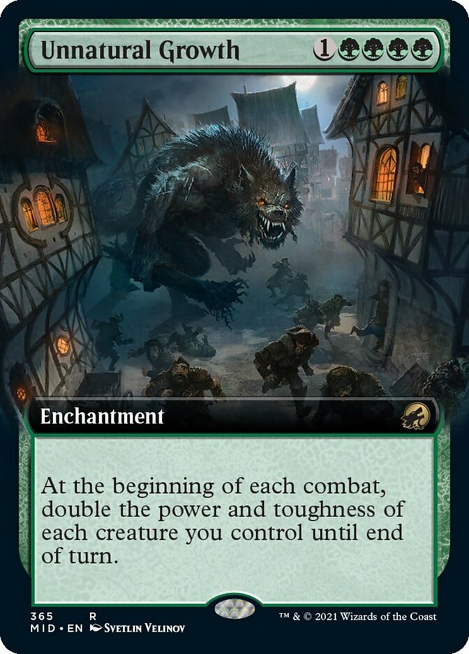 Unnatural Growth (Extended Art) [Innistrad: Midnight Hunt] - The Mythic Store | 24h Order Processing