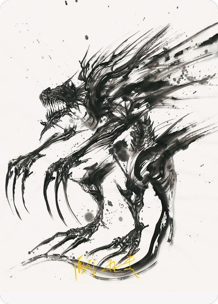 Phyrexian Obliterator Art Card (Gold-Stamped Signature) [Phyrexia: All Will Be One Art Series] - The Mythic Store | 24h Order Processing
