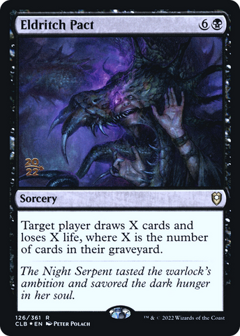 Eldritch Pact [Commander Legends: Battle for Baldur's Gate Prerelease Promos] - The Mythic Store | 24h Order Processing