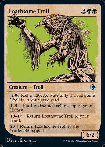 Loathsome Troll (Showcase) [Dungeons & Dragons: Adventures in the Forgotten Realms] - The Mythic Store | 24h Order Processing