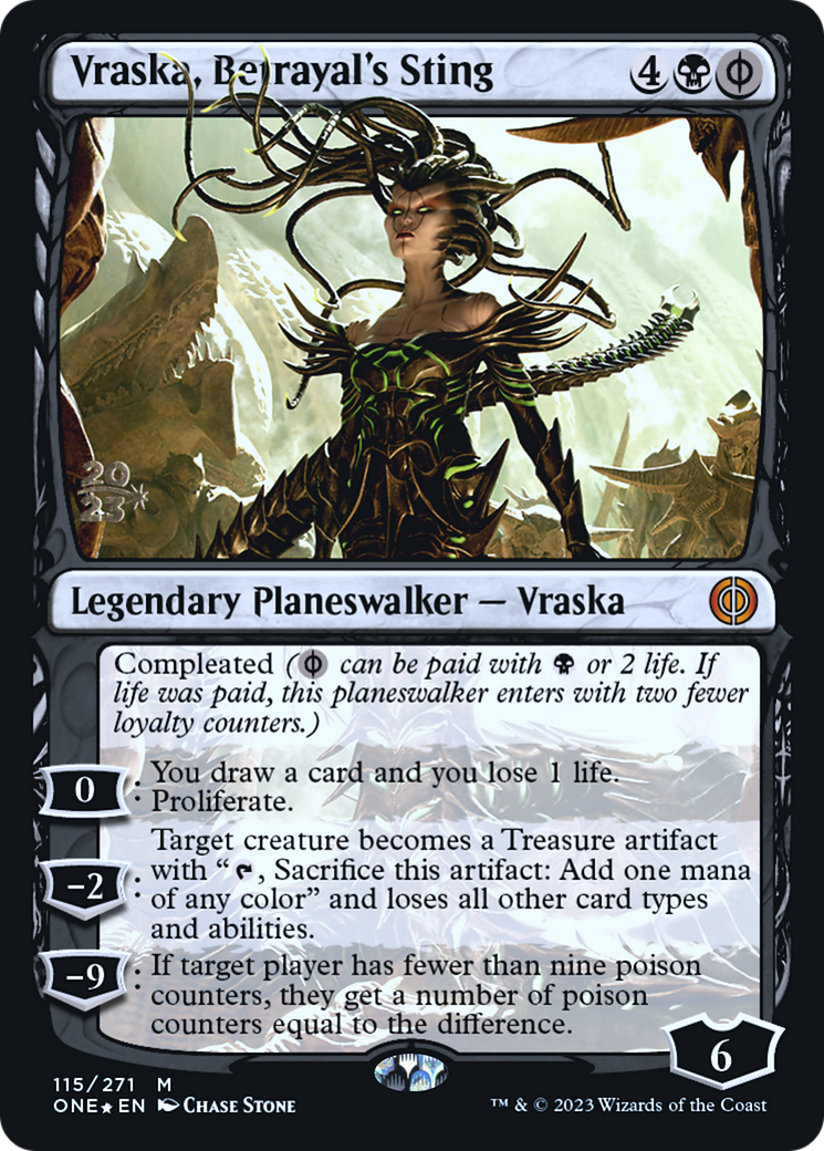 Vraska, Betrayal's Sting [Phyrexia: All Will Be One Prerelease Promos] - The Mythic Store | 24h Order Processing