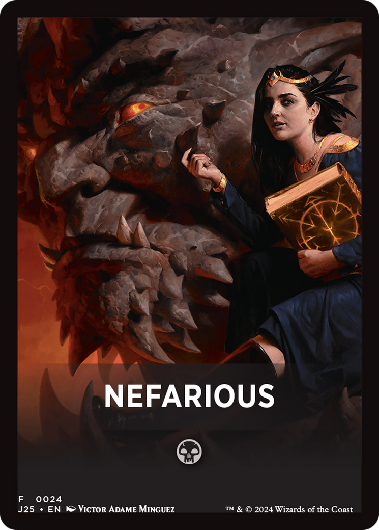 Nefarious Theme Card [Foundations Jumpstart Front Cards] - The Mythic Store | 24h Order Processing