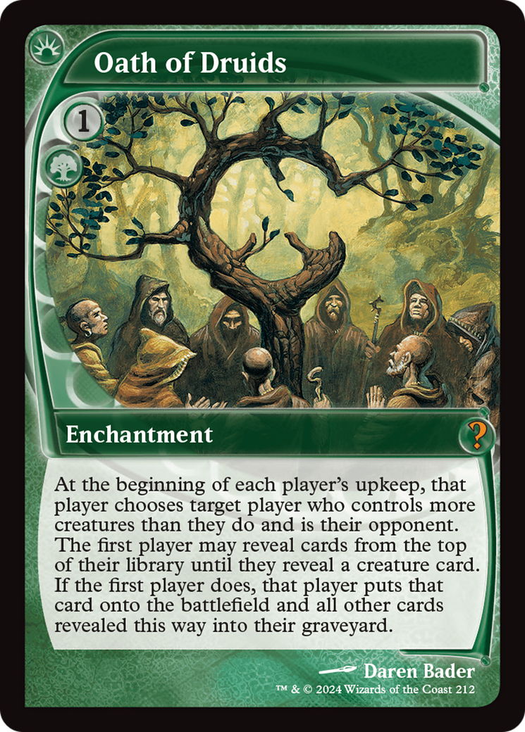 Oath of Druids (Future Sight) [Mystery Booster 2] - The Mythic Store | 24h Order Processing