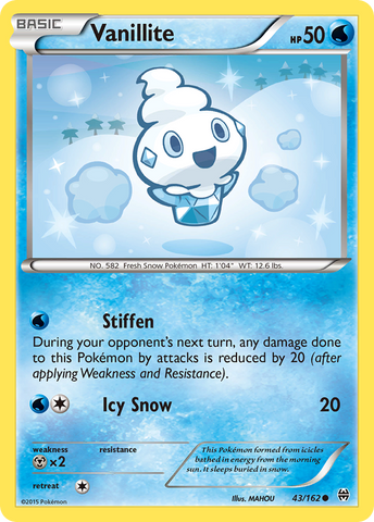 Vanillite (43/162) [XY: BREAKthrough] - The Mythic Store | 24h Order Processing