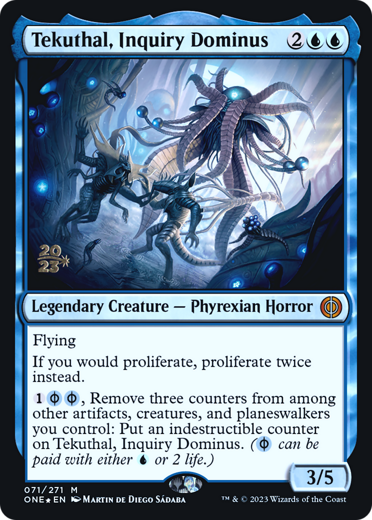 Tekuthal, Inquiry Dominus [Phyrexia: All Will Be One Prerelease Promos] - The Mythic Store | 24h Order Processing