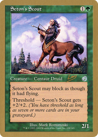 Seton's Scout (Raphael Levy) [World Championship Decks 2002] - The Mythic Store | 24h Order Processing