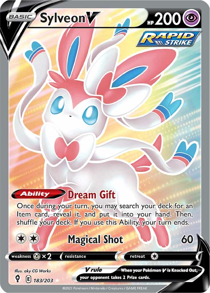 Sylveon V (183/203) [Sword & Shield: Evolving Skies] - The Mythic Store | 24h Order Processing