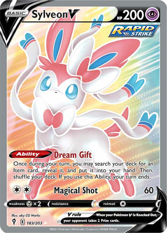 Sylveon V (183/203) [Sword & Shield: Evolving Skies] - The Mythic Store | 24h Order Processing