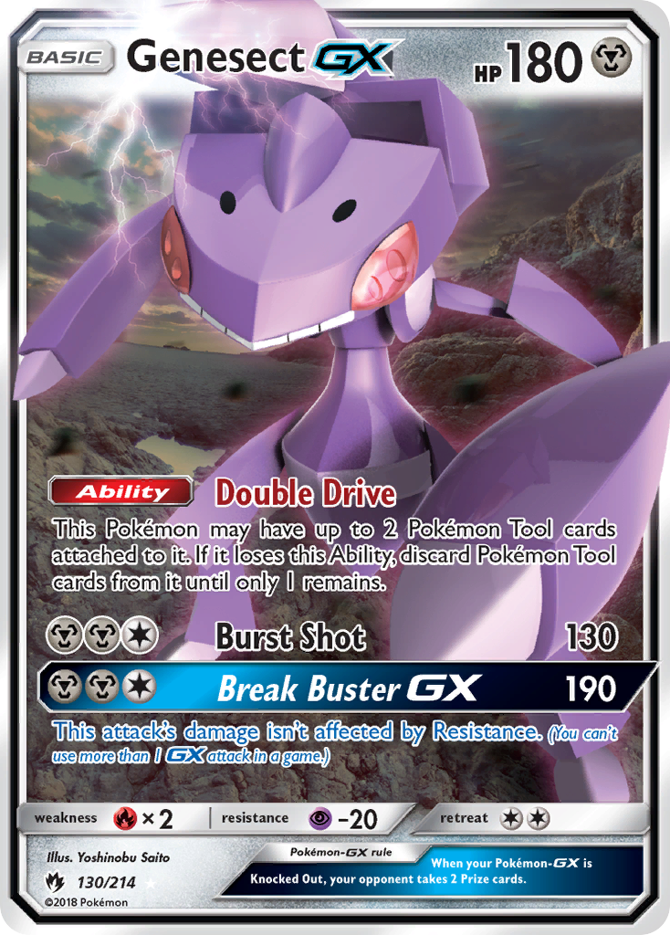 Genesect GX (130/214) [Sun & Moon: Lost Thunder] - The Mythic Store | 24h Order Processing
