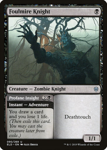 Foulmire Knight // Profane Insight [Throne of Eldraine] - The Mythic Store | 24h Order Processing