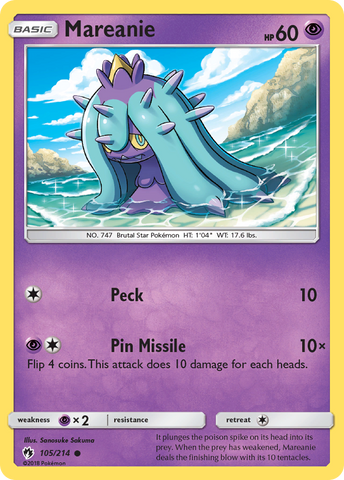 Mareanie (105/214) [Sun & Moon: Lost Thunder] - The Mythic Store | 24h Order Processing