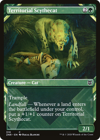 Territorial Scythecat (Showcase) [Zendikar Rising] - The Mythic Store | 24h Order Processing