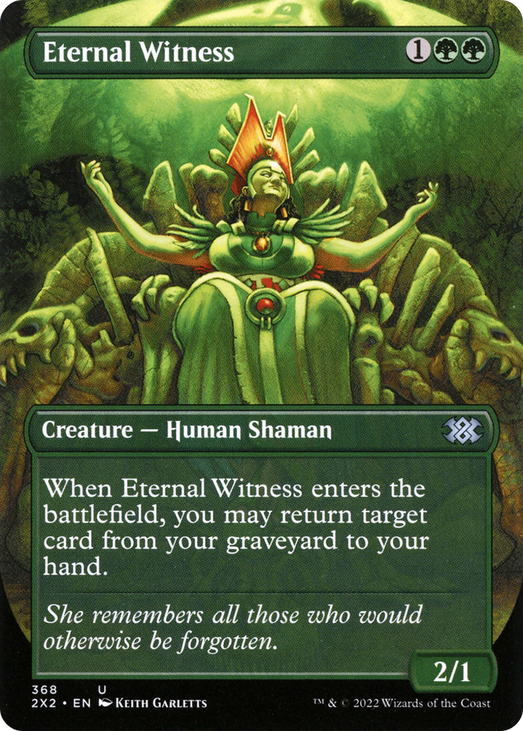 Eternal Witness (Borderless Alternate Art) [Double Masters 2022] - The Mythic Store | 24h Order Processing