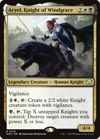 Aryel, Knight of Windgrace [March of the Machine Commander] - The Mythic Store | 24h Order Processing