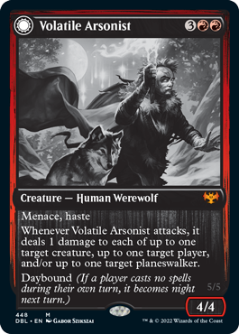 Volatile Arsonist // Dire-Strain Anarchist [Innistrad: Double Feature] - The Mythic Store | 24h Order Processing