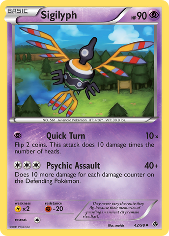 Sigilyph (42/98) [Black & White: Emerging Powers] - The Mythic Store | 24h Order Processing