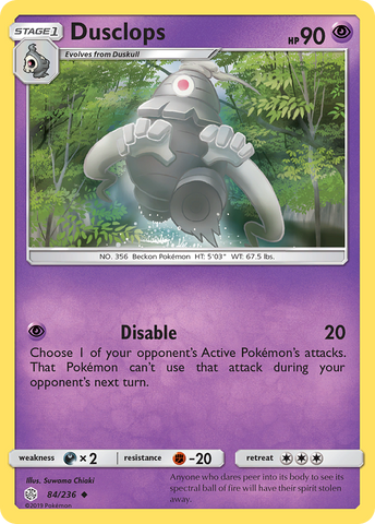 Dusclops (84/236) [Sun & Moon: Cosmic Eclipse] - The Mythic Store | 24h Order Processing
