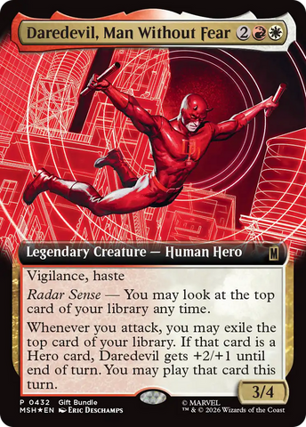 Daredevil, Man Without Fear (Extended Art) [Marvel Super Heroes Promos] - The Mythic Store | 24h Order Processing