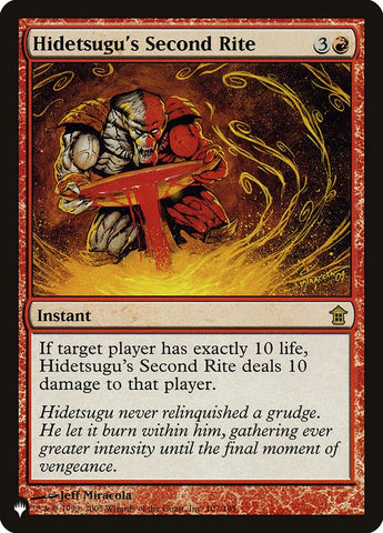 Hidetsugu's Second Rite [The List] - The Mythic Store | 24h Order Processing