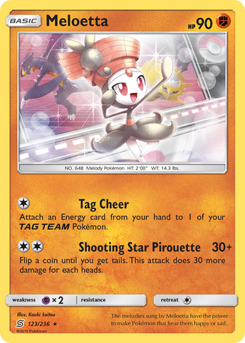 Meloetta (123/236) [Sun & Moon: Unified Minds] - The Mythic Store | 24h Order Processing
