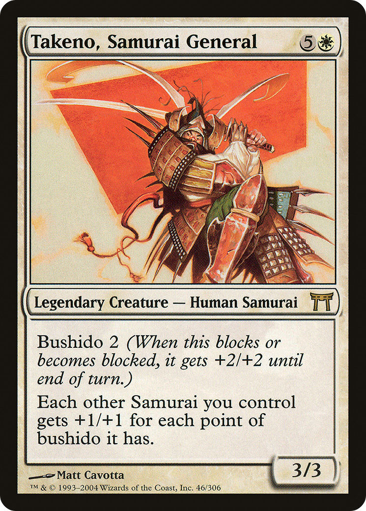 Takeno, Samurai General [Champions of Kamigawa] - The Mythic Store | 24h Order Processing