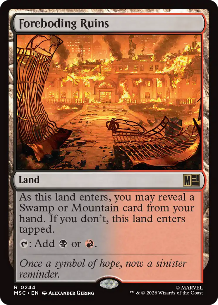 Foreboding Ruins (Surge Foil) [Marvel Super Heroes Commander] - The Mythic Store | 24h Order Processing