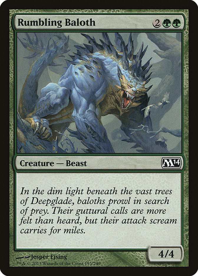 Rumbling Baloth [Magic 2014] - The Mythic Store | 24h Order Processing
