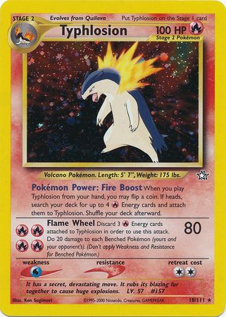 Typhlosion (18/111) [Neo Genesis Unlimited] - The Mythic Store | 24h Order Processing