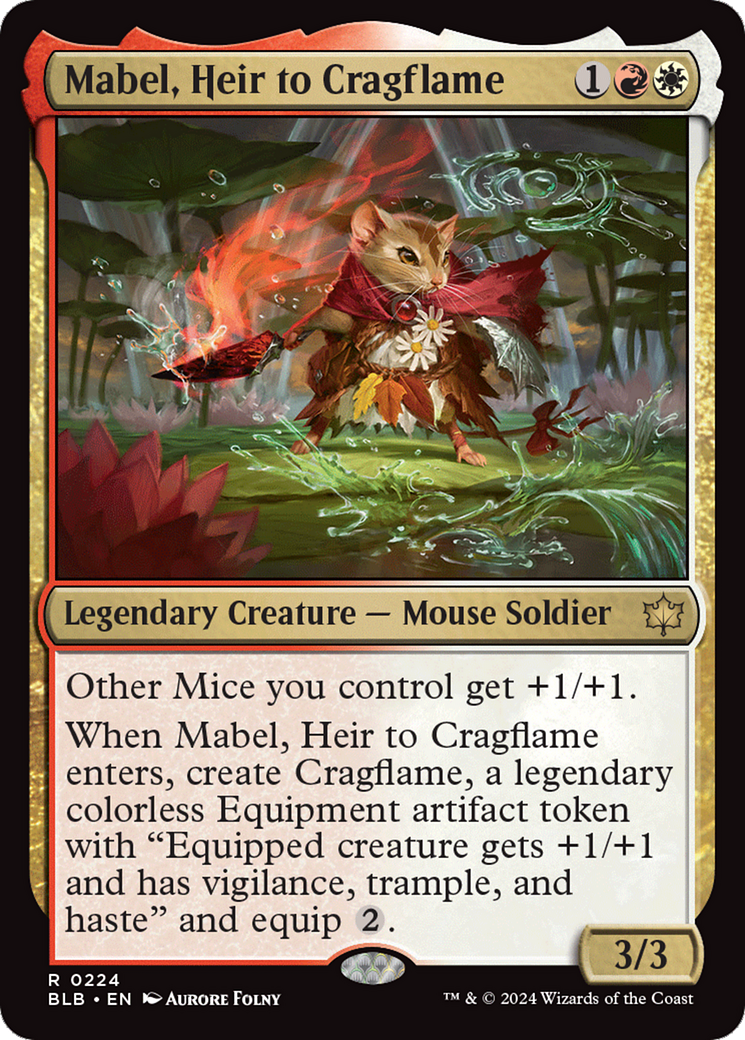 Mabel, Heir to Cragflame [Bloomburrow] - The Mythic Store | 24h Order Processing