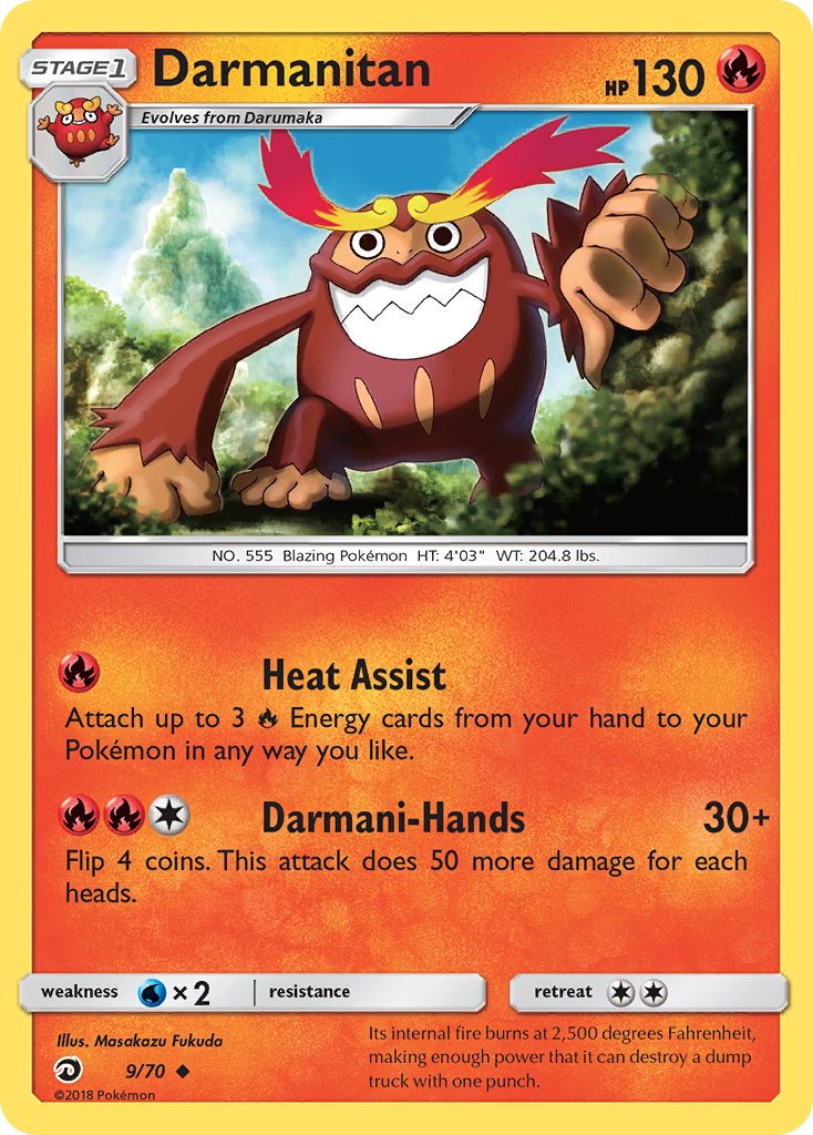 Darmanitan (9/70) [Sun & Moon: Dragon Majesty] - The Mythic Store | 24h Order Processing
